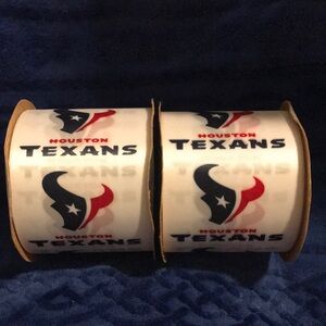 Offrey Houston Texans NFL Logo Ribbon - Both partially used